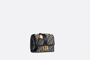 Small 30 Montaigne Bag • Blue Dior Oblique Jacquard