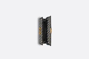 Small 30 Montaigne Bag • Blue Dior Oblique Jacquard