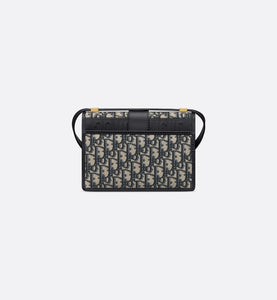 Small 30 Montaigne Bag • Blue Dior Oblique Jacquard