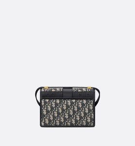 Small 30 Montaigne Bag • Blue Dior Oblique Jacquard