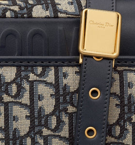 Small 30 Montaigne Bag • Blue Dior Oblique Jacquard