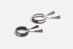 J'Adior Bracelet Set • Black and Latte Cotton