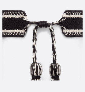 J'Adior Bracelet Set • Black and Latte Cotton