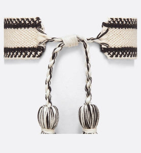J'Adior Bracelet Set • Black and Latte Cotton