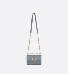 Miss Caro Mini Bag • Cloud Blue Macrocannage Lambskin
