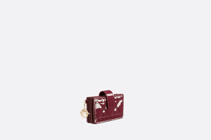 Lady Dior 5-Gusset Card Holder • Deep Fuchsia Patent Cannage Calfskin