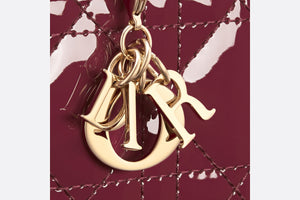Lady Dior 5-Gusset Card Holder • Deep Fuchsia Patent Cannage Calfskin