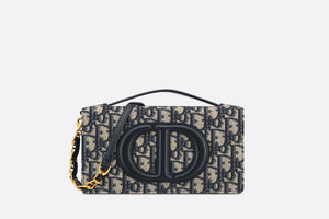 CD Signature Mini Bag • Blue Dior Oblique Jacquard