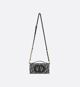 CD Signature Mini Bag • Blue Dior Oblique Jacquard