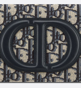 CD Signature Mini Bag • Blue Dior Oblique Jacquard