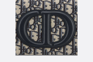 CD Signature Mini Bag • Blue Dior Oblique Jacquard