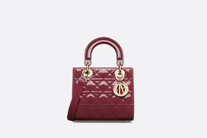 Small Lady Dior Bag • Deep Fuchsia Patent Cannage Calfskin