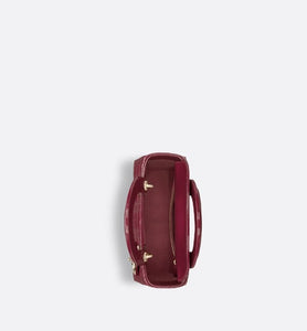 Small Lady Dior Bag • Deep Fuchsia Patent Cannage Calfskin