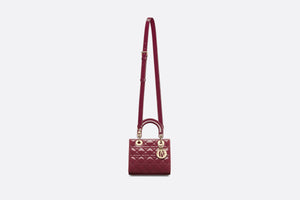 Small Lady Dior Bag • Deep Fuchsia Patent Cannage Calfskin