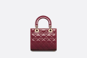 Small Lady Dior Bag • Deep Fuchsia Patent Cannage Calfskin