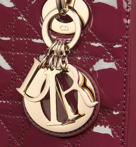 Small Lady Dior Bag • Deep Fuchsia Patent Cannage Calfskin