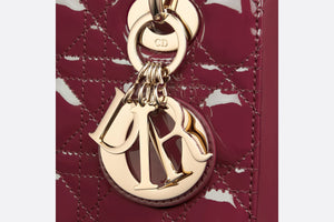 Small Lady Dior Bag • Deep Fuchsia Patent Cannage Calfskin