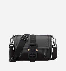 Mini Dior Hit The Road Bag • Black Grained Calfskin