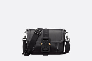 Mini Dior Hit The Road Bag • Black Grained Calfskin
