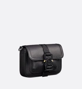 Mini Dior Hit The Road Bag • Black Grained Calfskin