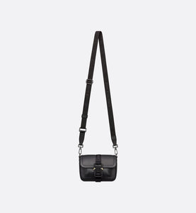 Mini Dior Hit The Road Bag • Black Grained Calfskin