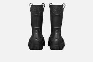 Dior Garden Rain Boot • Black Rubber with Dior Oblique Motif