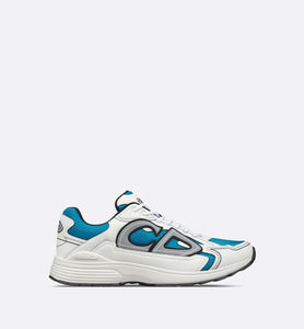 B30 Sneaker • Blue Mesh and White Technical Fabric