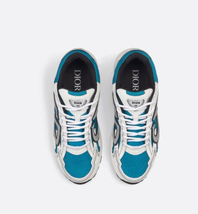 B30 Sneaker • Blue Mesh and White Technical Fabric