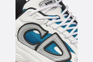 B30 Sneaker • Blue Mesh and White Technical Fabric