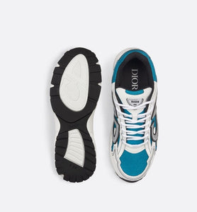 B30 Sneaker • Blue Mesh and White Technical Fabric