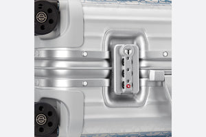 DIOR AND RIMOWA Carry-On Luggage • Gradient Blue Dior Oblique Aluminum