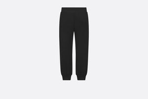 Kid's Track Pants • Black Cotton Fleece
