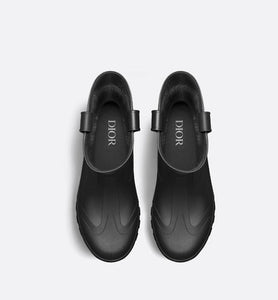 Dior Garden Rain Boot • Black Rubber with Dior Oblique Motif