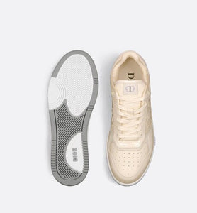 B27 Low-Top Sneaker • Cream Patent Calfskin and Dior Oblique Gravity Leather