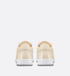 B27 Low-Top Sneaker • Cream Patent Calfskin and Dior Oblique Gravity Leather