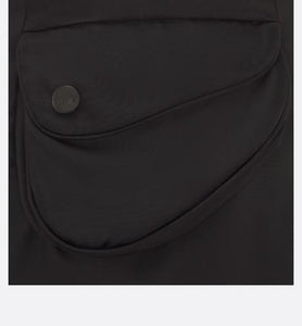 Kid's A-Line Skirt • Black Water-Repellent Technical Fabric