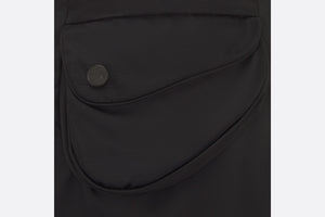 Kid's A-Line Skirt • Black Water-Repellent Technical Fabric
