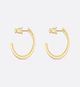 Dior Code Earrings • Gold-Finish Metal and White Lacquer