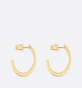 Dior Code Earrings • Gold-Finish Metal and White Lacquer