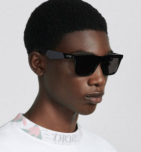 DiorB27 S1I • Black Rectangular Sunglasses