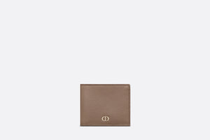 Wallet • Khaki Grained Calfskin with CD Icon Signature
