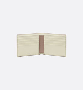 Wallet • Khaki Grained Calfskin with CD Icon Signature