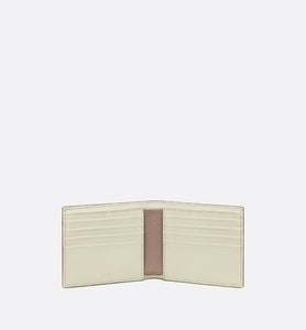 Wallet • Khaki Grained Calfskin with CD Icon Signature