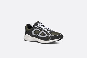 B30 Sneaker • Deep Green Mesh and Black Technical Fabric