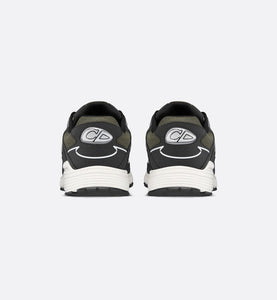 B30 Sneaker • Deep Green Mesh and Black Technical Fabric
