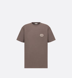 CD Icon Relaxed-Fit T-Shirt • Brown Cotton Jersey