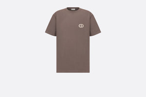 CD Icon Relaxed-Fit T-Shirt • Brown Cotton Jersey