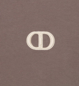 CD Icon Relaxed-Fit T-Shirt • Brown Cotton Jersey