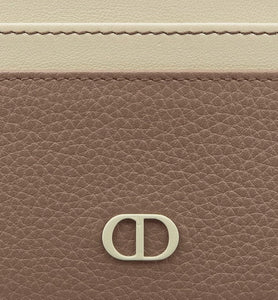 Card Holder • Khaki Grained Calfskin with CD Icon Signature