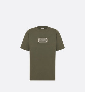 Christian Dior Couture Relaxed-Fit T-Shirt • Green Cotton Jersey